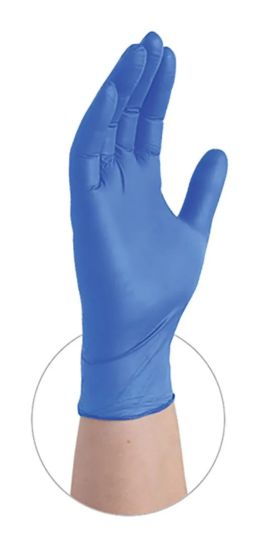 NITRILE DISPOSABLE GLOVES (blue)