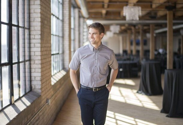 Man Dressed in a Nice Button Up Work Shirt