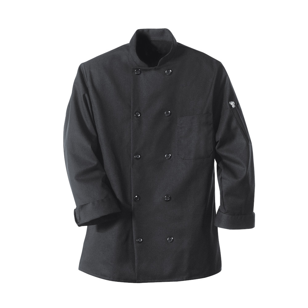 Black Chef's Coat - Prudential Overall Supply