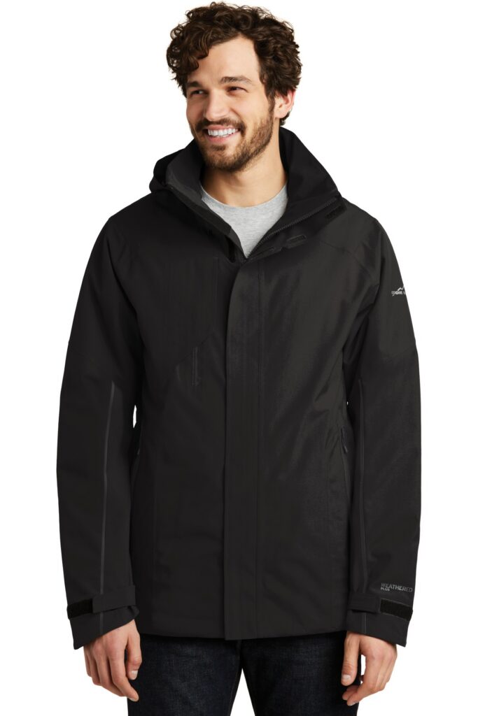 Man Wearing an Eddie Bauer WeatherEdge Plus Insulated Jacket