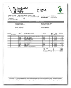 Prudential Invoices