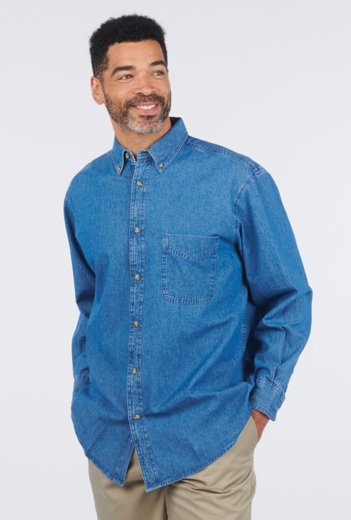 【NKJ 2025SS】WORK BIG DENIM SHIRT Big John 10oz. Nep Denim Selvedge Work Shirt - Okayama Denim