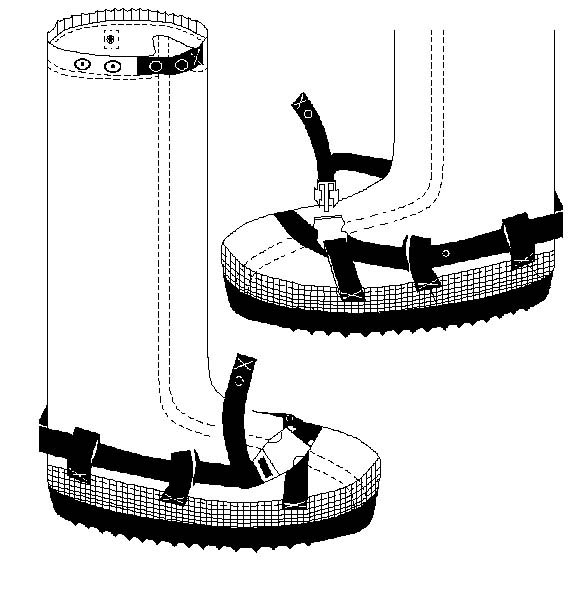 AB5800 ESD Cleanroom Boot Cover Sketch