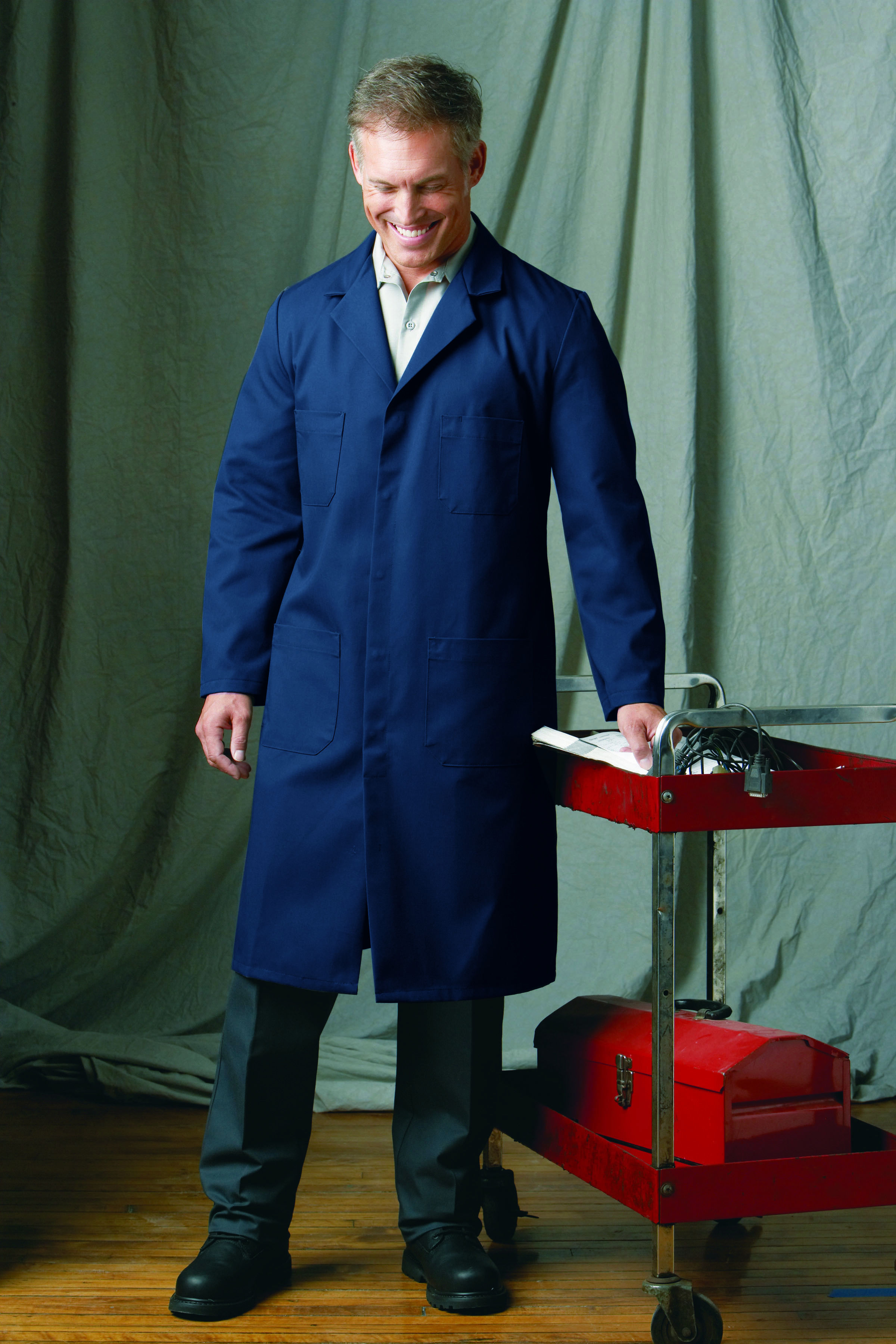 Yukrtq Mens Warehouse Work Overall - Dust Coat, Garage Work Jacket, Mechancal Workwear, Pant