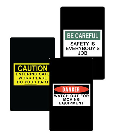 Commercial Safety Message Scraper Mats