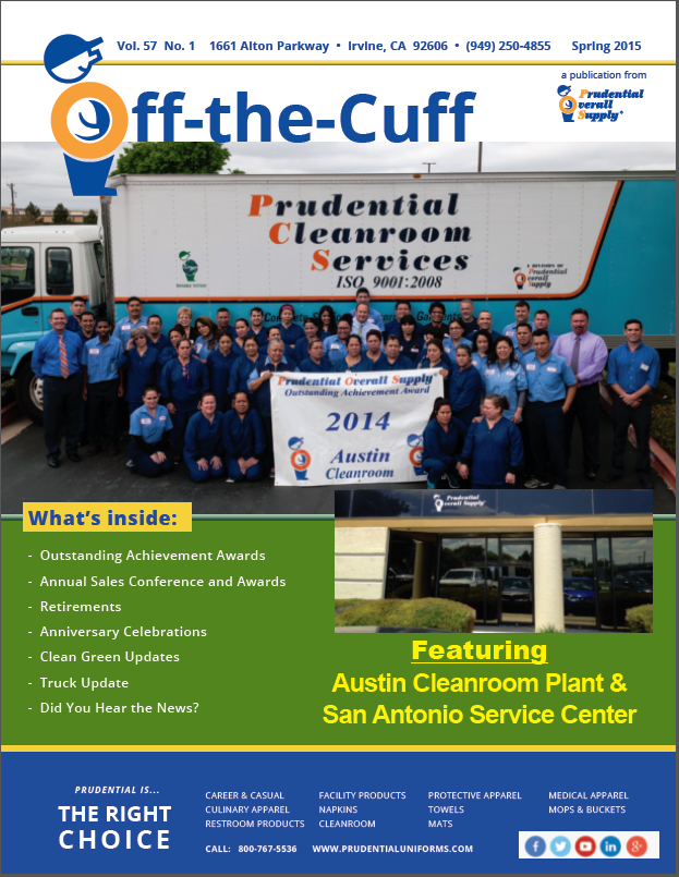 2015 Spring Off-The-Cuff Issue - Vol. 57 No. 1