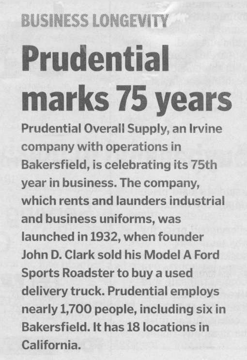 Prudential Marks 75 Years