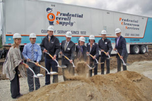 Ceremonial groundbreaking on Simon Street