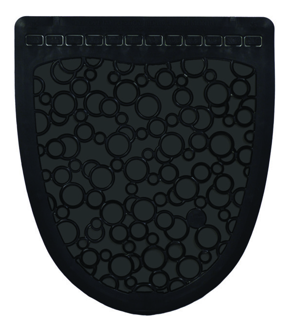 Fresh Urinal Mat (black on black)