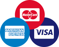 American Express, Visa & Mastercard Logo