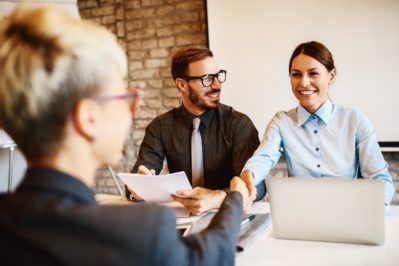 woman in job interview