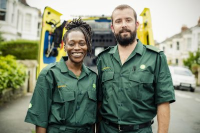 Portrait of a team of paramedics