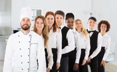 Group Of Confident Multi Ethnic Restaurant Staff