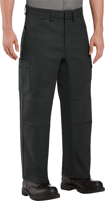 Men's Performance Shop Pants in Black with Side Pockets