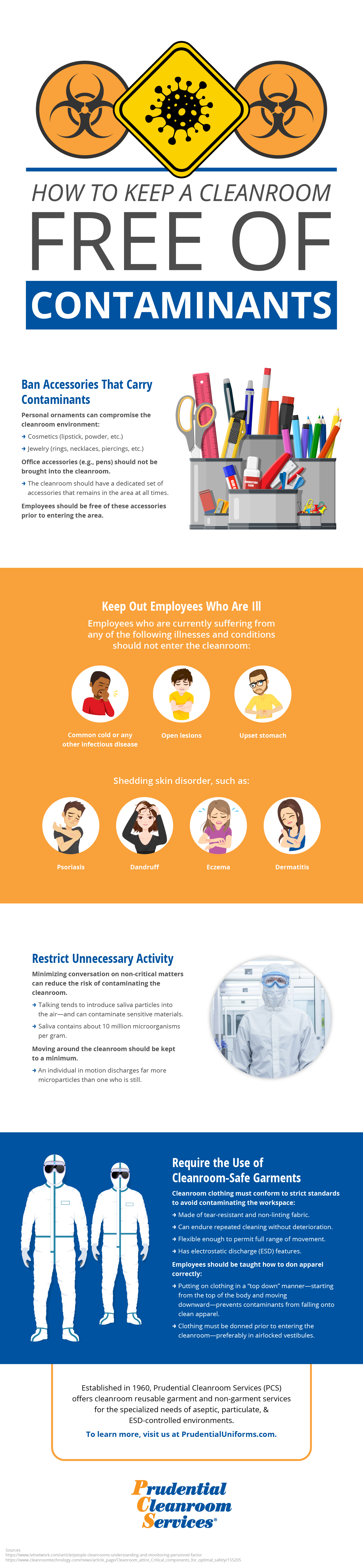 Keeping Your Cleanroom Contaminant Free Infographic