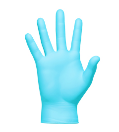 Blue Vinyl Nitrile Blend Disposable Gloves