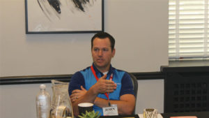 John Clark speaks at a TRSA Next-Generation Executives meeting.