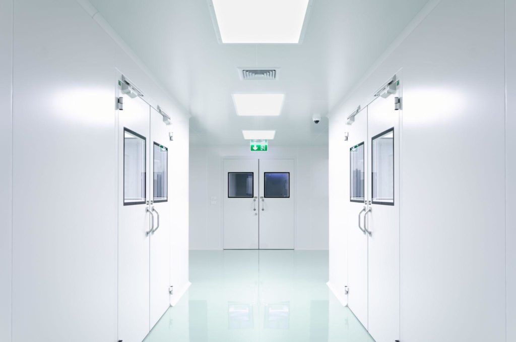 Clean room manufacturing pharmaceutical plant