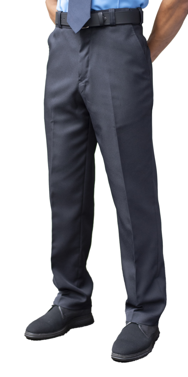 MEN’S FLAT FRONT POLYESTER EZ FIT WAIST PANT