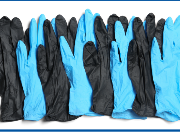 The history of disposable gloves infogrpahic