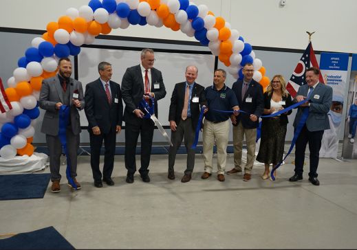 Ribbon Cutting photo: Shown in the above picture from left to right, Prudential’s Heath, OH General Manager, Steven Dalley, TRSA President & CEO, Joseph Ricci, Prudential President, Chris Welch, Prudential Senior VP, Stefan Schurter, City of Heath Mayor, Mark Johns, State Representative, Kevin Miller, President & CEO Licking County Chamber of Commerce, Jennifer McDonald, and Prudential VP Sales & Marketing, Jerry Martin.