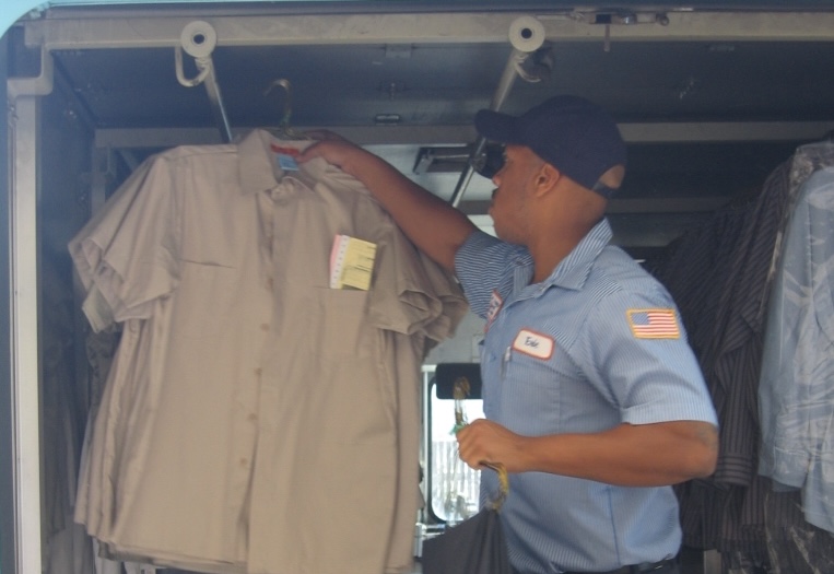 delivery of uniforms