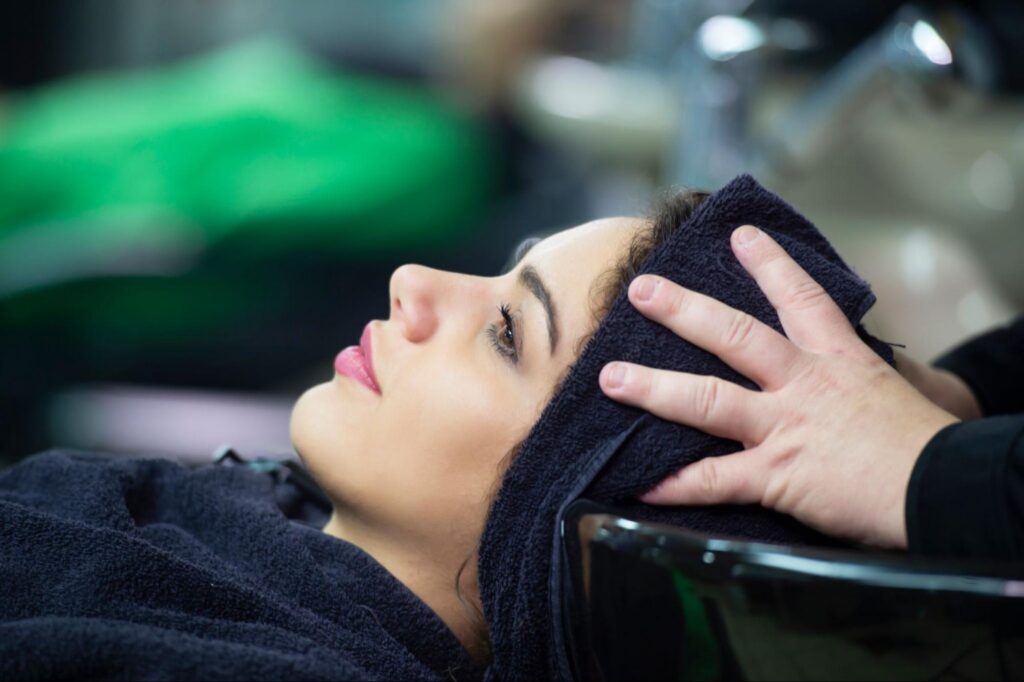 Black Salon Towel