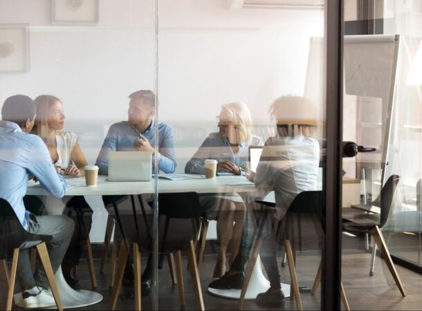A Group Meeting in a Work Setting