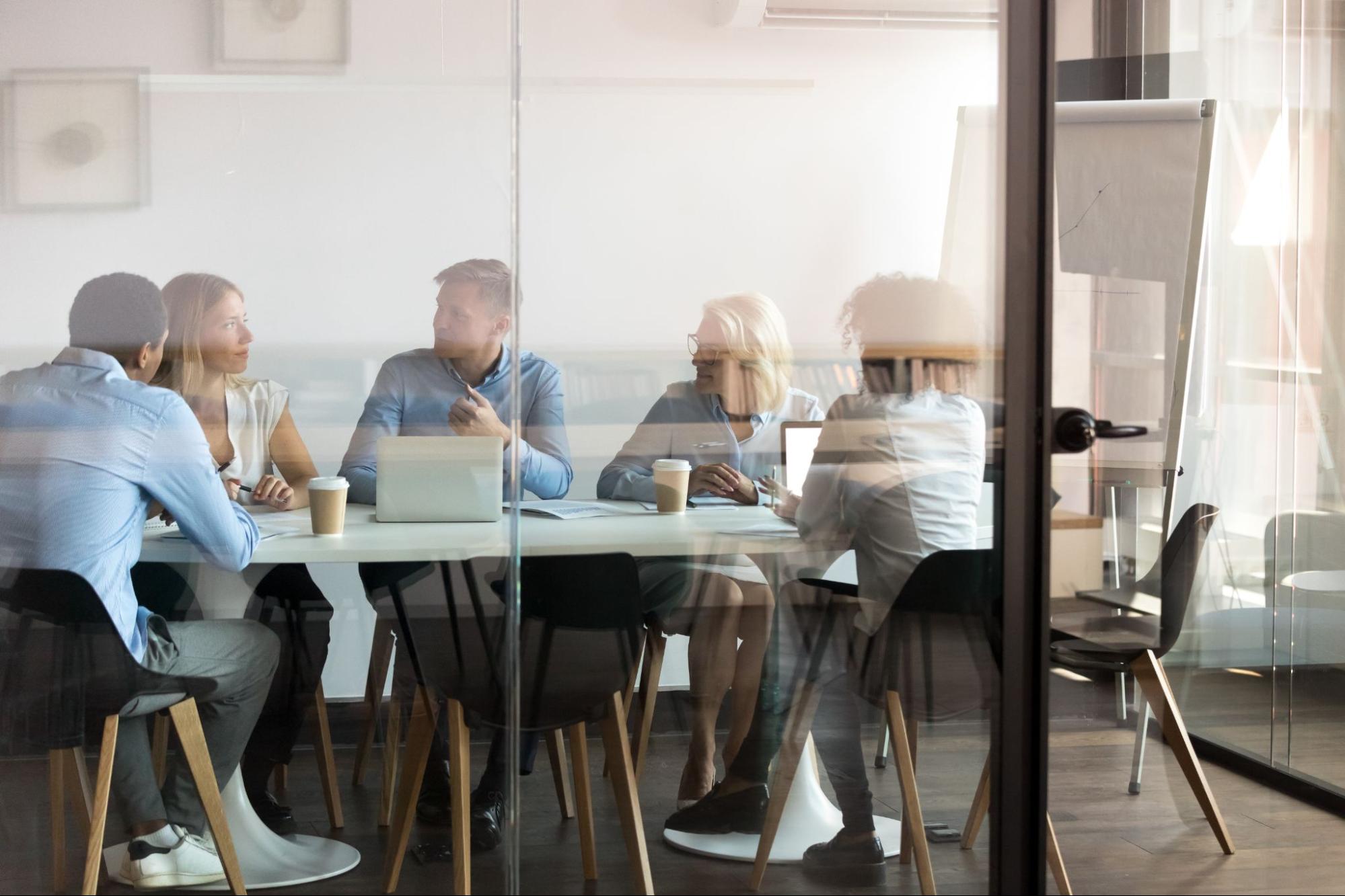 A Group Meeting in a Work Setting